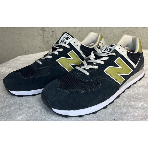 New Balance Other - New Balance 574 Men's Shoes Sneakers ML574EO2 Black Tan Size 18